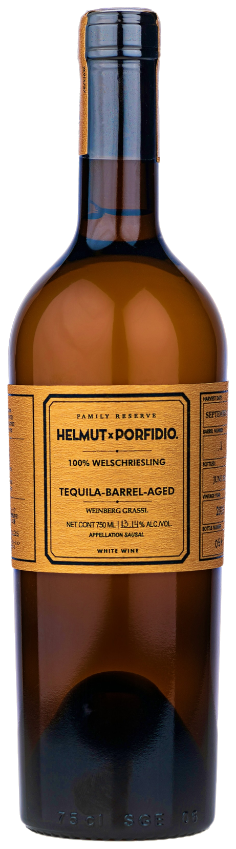 Helmut x Porfidio · Tequilafass-Wein